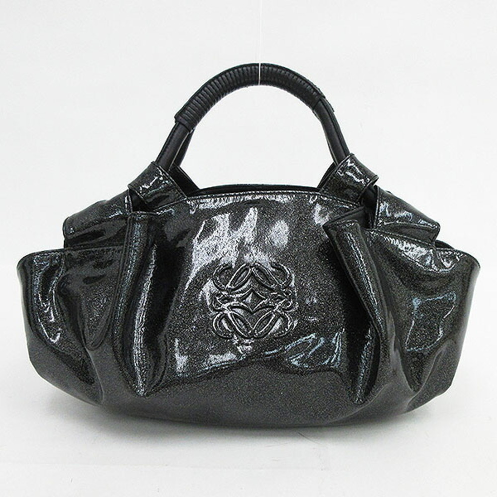 LOEWE Nappa Aire Tote Handbag Black Glitter Bag